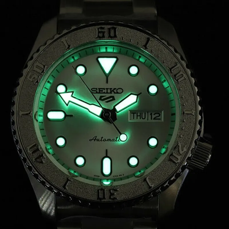 Seiko 5 Sports Silver Dial Automatic Men's Watch- SRPE71